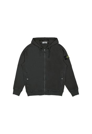 Stone Island Zip Hoodie Charcoal