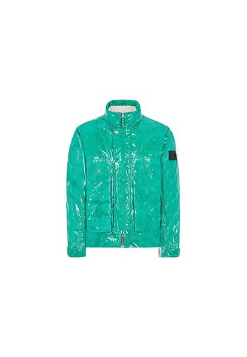 Stone Island Shadow Project 40616 Detachable Down Vest/Augment Piece Chapter 1 Glass Poplin Double Face Print + Seamless Tunnel Down Nylon-Tc Track Jacket Emerald Green