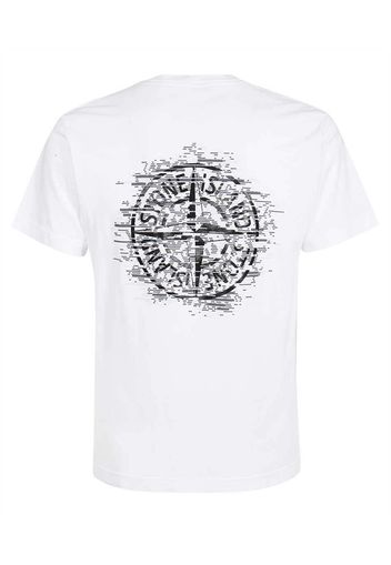 Stone Island Chest and Back Logo T-shirt White