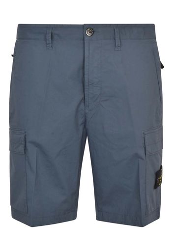 Stone Island Logo Bermuda Shorts Marine Blue