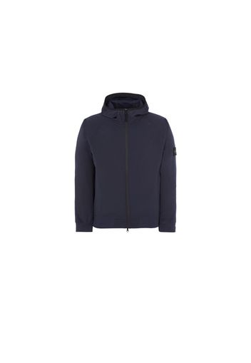 Stone Island 40927 Light Soft Shell-R E.Dye Technology In Recycled Polyester Jacket Navy Blue