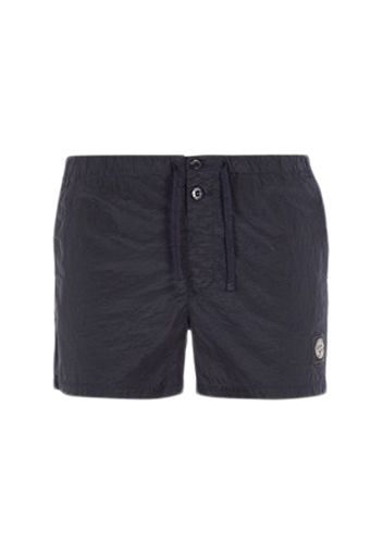 Stone Island Slim Fit Metal Nylon Swim Trunks Dark Blue