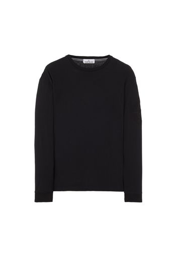 Stone Island Embroidered Sleeve Long Sleeve T-shirt Black