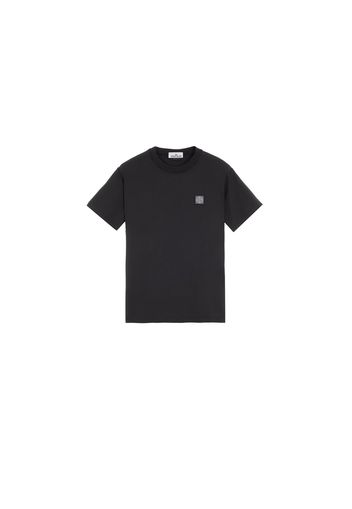 Stone Island 23757 Organic Cotton Fissato Effect T-shirt Black