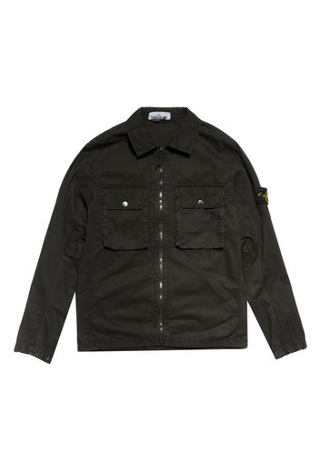 Stone Island 2 Pocket Shirt Jacket Black