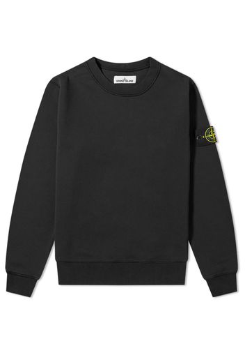 Stone Island 72156 Garment Dyed Cotton Crewneck Black