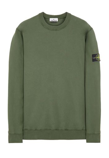 Stone Island 63020 Brushed Cotton Fleece Crewneck Sage