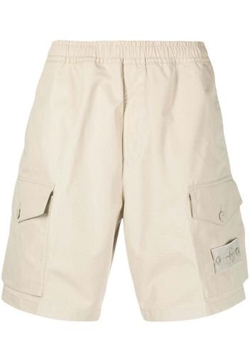 Stone Island Cargo Logo Shorts Beige