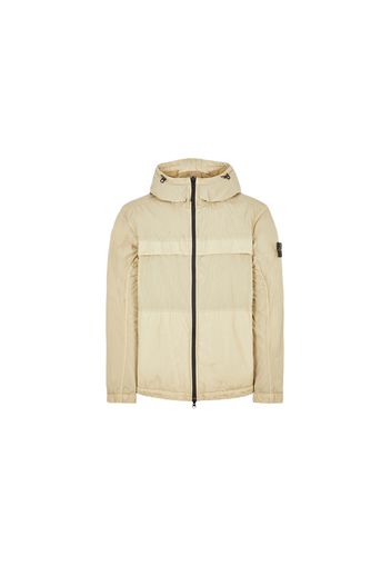 Stone Island Garment Dyed Hooded Jacket Sand