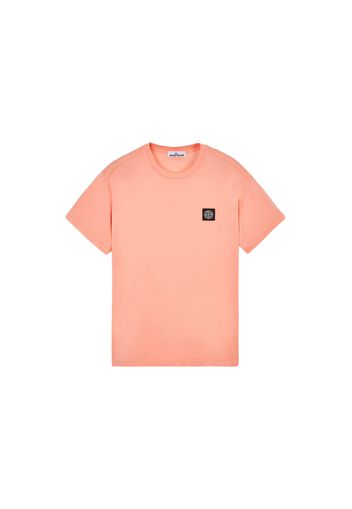 Stone Island 24113 60/2 Cotton Jersey Garment Dyed T-Shirt Peach