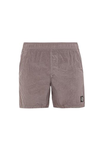 Stone Island Regular Fit Nylon Swim Trunks Dove Grey