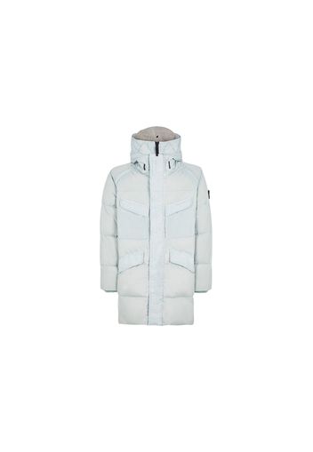 Stone Island 70123 Garment Dyed Crinkle Reps NY Down-TC Coat Pearl Grey