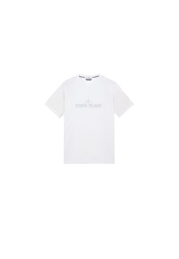 Stone Island 21579 Stitches Two Embroidery T-shirt White