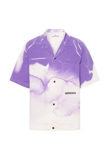 Stone Island Logo Overshirt Lavender