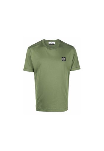 Stone Island 24113 60/2 Cotton Jersey Garment Dyed T-Shirt Khaki