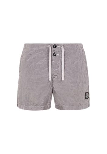 Stone Island Slim Fit Metal Nylon Swim Trunks Dust