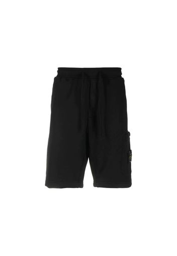 Stone Island Felpa Bermuda Shorts Black