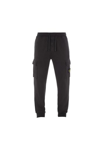 Stone Island Cargo Fleece Joggers Black