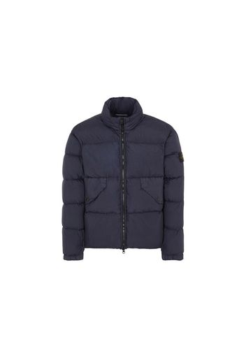 Stone Island Garment Dyed 40623 Crinkle Reps Recycled Nylon Jacket Blue