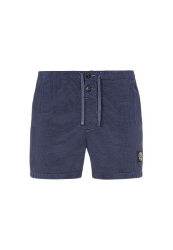 Stone Island Slim Fit Metal Nylon Swim Trunks Navy Blue