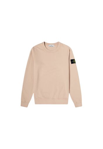 Stone Island 75156 Garment Dyed Cotton Crewneck Sweatshirt Antique Rose