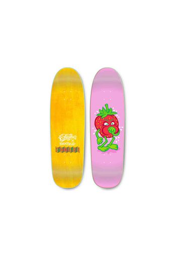 StrangeLove x Familia x Todd Braturd Strawberry Cough 9.125 Skateboard Deck