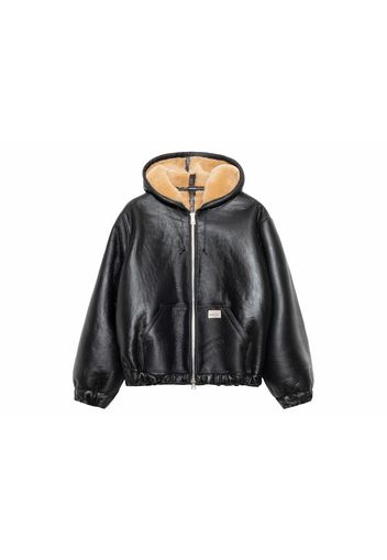 Stussy x Our Legacy Shearling Reversible Zip Hood Cappuccino