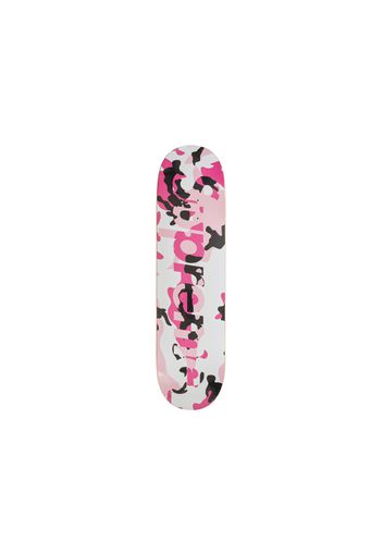 Supreme Camo Logo Skateboard Deck Pink Camo