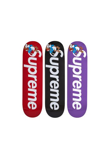 Supreme Smurfs Skateboard Red/Purple/Black Set