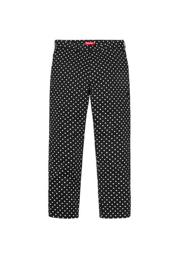 Supreme Work Pant (FW18) Black/White Polka Dot