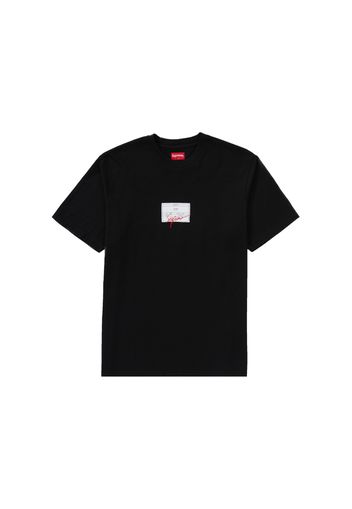 Supreme Signature Label S/S Top Black