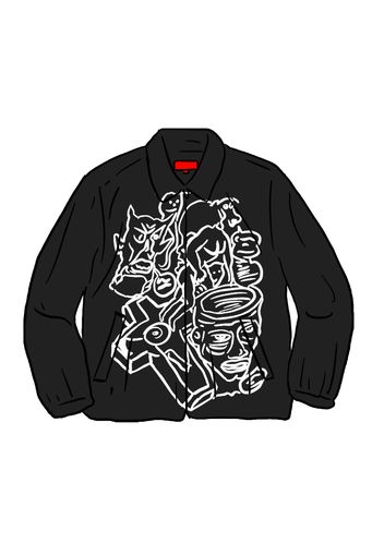 Supreme Daniel Johnston Embroidered Work Jacket Black