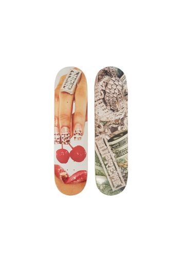 Supreme Cherries & Bling Skateboard Deck Red/Green Set