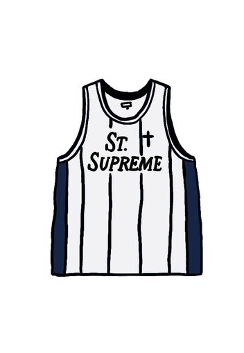 Supreme St. Supreme Basketball Jersey White