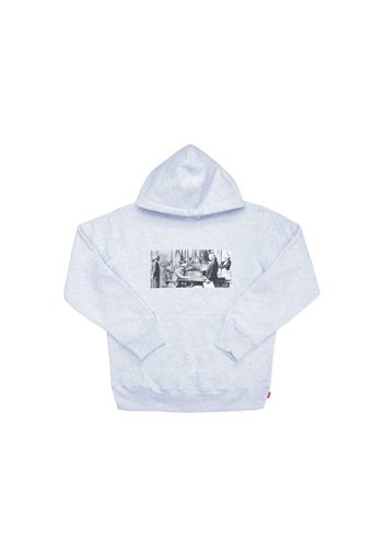 Supreme Mike Kelley Franklin Signing the Treaty of Alliance with French Officials Hooded Sweatshirt Ash Grey