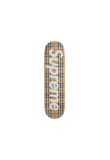 Supreme Burberry Skateboard Deck Beige