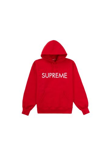 Supreme Capital Hooded Sweatshirt Red