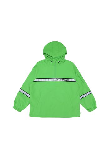 Supreme Reflective Taping Hooded Pullover Green