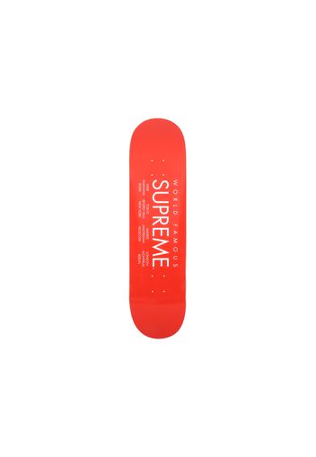 Supreme International Skateboard Deck Red