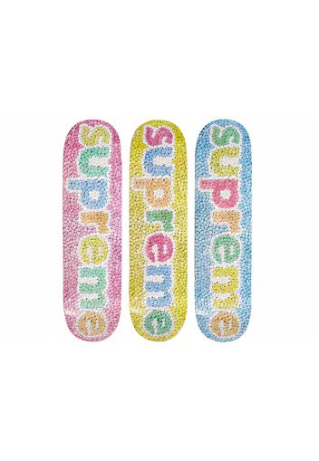 Supreme Candy Hearts Skateboard Deck Set Multicolor