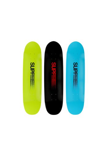 Supreme Motion Logo Cruiser Skateboard Deck Black/Blue/Lime Set