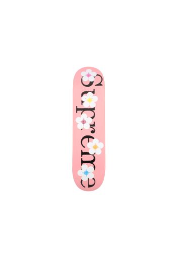 Supreme Flowers Skateboard Deck Pink