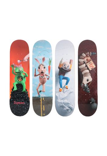 Supreme Mike Hill Brains & Regretter & Runner & Snake Trap Skateboard Deck Multi Set