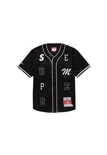 Supreme Mitchell & Ness Patchwork Baseball Jersey Black