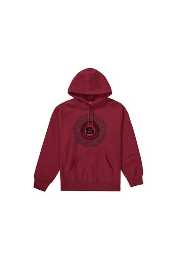 Supreme Chenille Applique Hooded Sweatshirt Dark Magenta