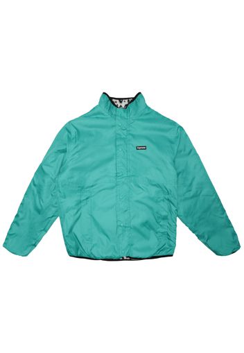 Supreme Leopard Fleece Reversible Jacket Teal