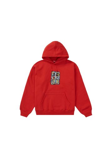 Supreme Neil Blender Mosaic Hooded Sweatshirt Burnt Red