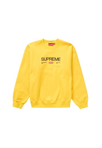 Supreme Established Crewneck Yellow