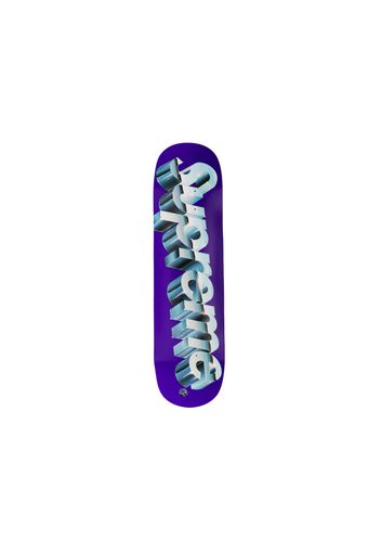 Supreme Chrome Logo Skateboard Deck Purple