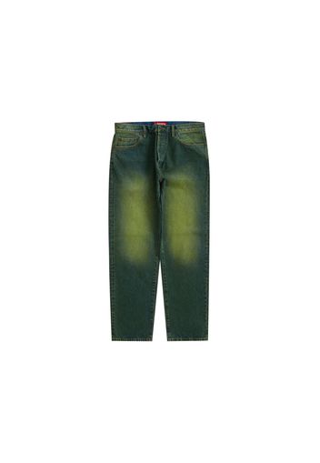 Supreme Regular Jean Overspray Green